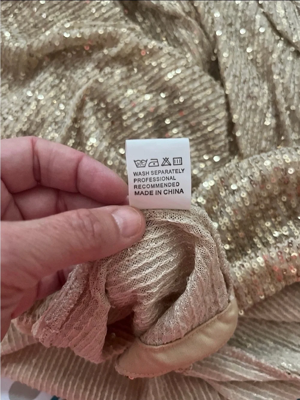 Gorgeous Gold floor length sequined skirr partially lined, slightly stretch! XL